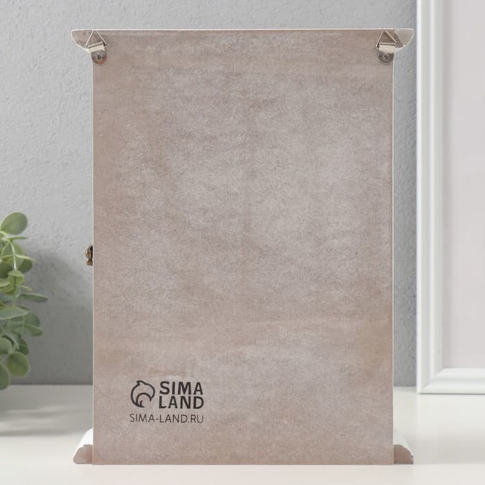 Ключница настенная «Сакура и самурай», дерево, 6 крючков, 26.5×20.8×6.3 см