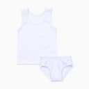 Комплект (майка, трусы) для мальчика, белый, размер 32 (116-122 см)