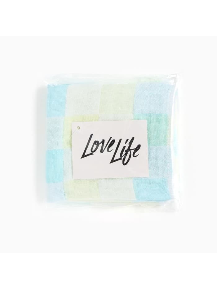 Полотенце LoveLife «Клеточки», 26×50 см, хлопок 100%, голубое