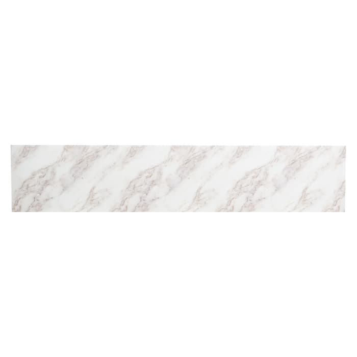 Кухонный фартук на стену «Мрамор браво», 3000×600 мм, цвет белый/бежевый