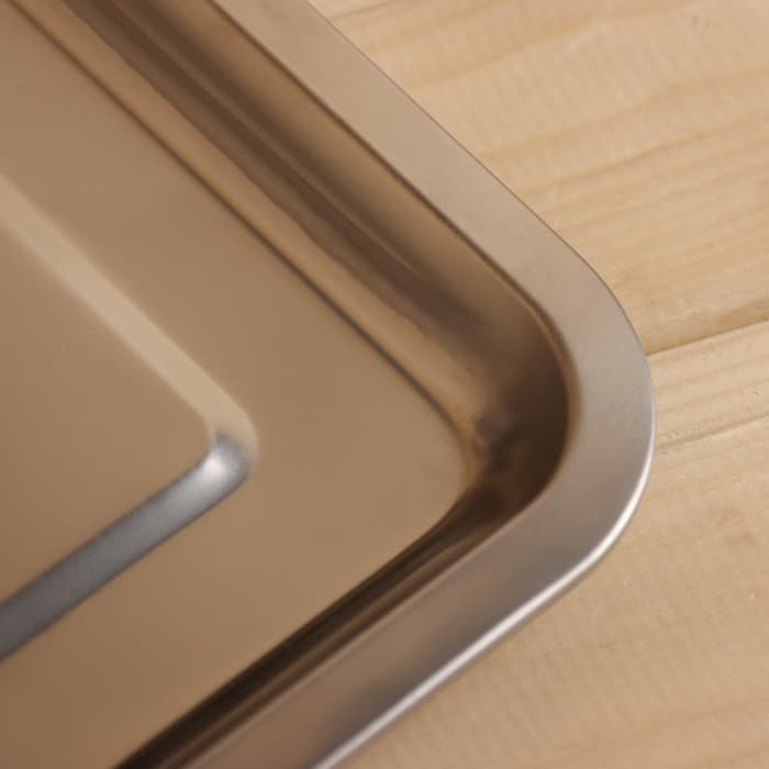 Поддон - испаритель для соляного брикета, нержавеющая сталь, 36×27 см, толщина 0.7 мм