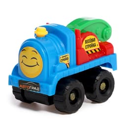 Машинки инерционные «Весёлая стройка», набор 4 шт., с аксессуарами, цвета МИКС