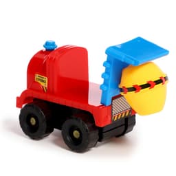 Машинки инерционные «Весёлая стройка», набор 4 шт., с аксессуарами, цвета МИКС