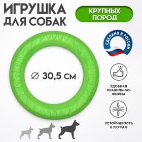 Кольцо «ДогЛайк» d=2611, 8-мигранное, большое, d=30.5 см, зелёное