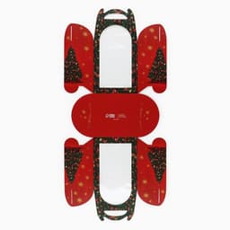 Коробка складная под маленький торт новогодняя «Роскошная ёлка», 15×15×18 см