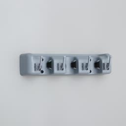 Держатель для уборочного инвентаря с крючками Доляна, 26×6×10 см, серый