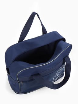 Сумка дорожная 20" на 4 колёсах, отдел на молнии, с увеличением, наружный карман, длинный ремень, синяя