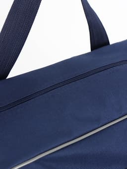 Сумка дорожная 20" на 4 колёсах, отдел на молнии, с увеличением, наружный карман, длинный ремень, синяя