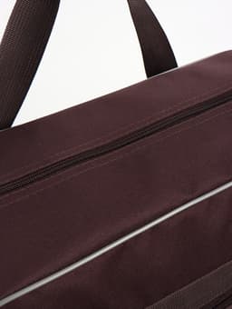 Сумка дорожная 20" на 4 колёсах, отдел на молнии, с увеличением, наружный карман, длинный ремень, коричневая