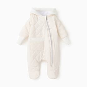 Комбинезон демисезонный «Крошка Я», рост 62-68 см, молочный