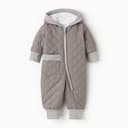 Комбинезон демисезонный «Крошка Я», рост 86-92 см, серый