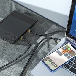 Патч-корд Hoco US02, RJ45-RJ45 1 м, чёрный