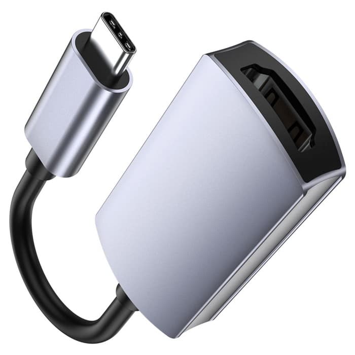 Адаптер Hoco UA20, Type-C - HDMI, 11.5 см, серый