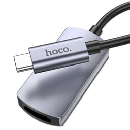 Адаптер Hoco UA20, Type-C - HDMI, 11.5 см, серый