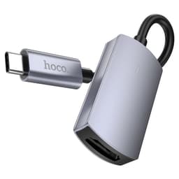 Адаптер Hoco UA20, Type-C - HDMI, 11.5 см, серый