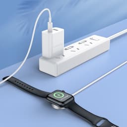 Зарядное устройство для Hoco CW39C, беспроводное, для смарт-часов, Type-C, 1.2 м, 1 А, белое