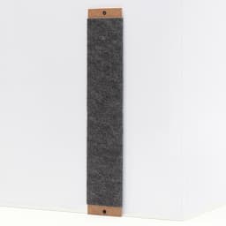 Когтеточка «Пижон», 50×10 см, ДВП, ковролин, серая