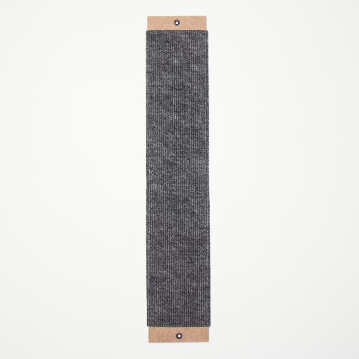 Когтеточка «Пижон», 50×10 см, ДВП, ковролин, серая