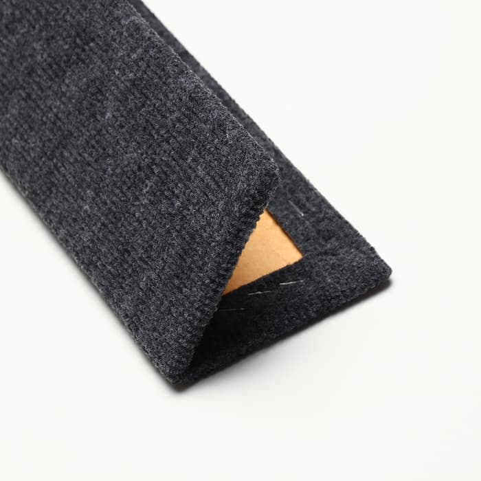 Когтеточка, 55×20 см, угловая, без меха, серая