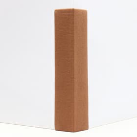 Когтеточка с пропиткой, 55×20 см, угловая, без меха, бежевая