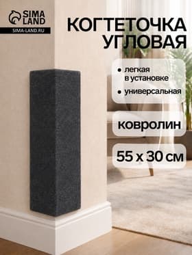 Когтеточка, 55×30 см, ковролин, БЕЗ МЕХА