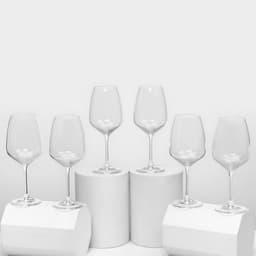 Бокалы «Жизель», 560 мл, набор 6 шт., стекло, прозрачные