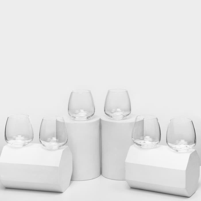 Набор стаканов «Жизель», 400 мл, 6 шт., стекло, прозрачный