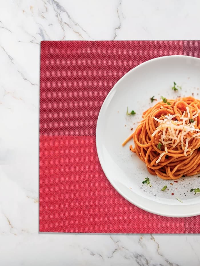 Салфетка сервировочная на стол «Настроение», 45×30 см, красная