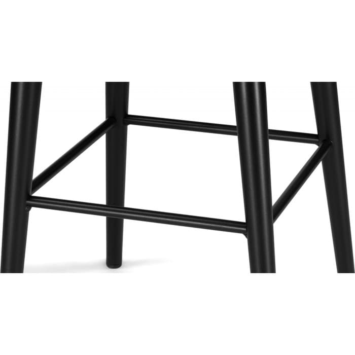 Стул барный «Гангток сильвер», крутящийся, 360×360×640 мм, металл/велюр, цвет черный/серый