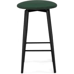 Стул барный «Гангток изумруд», крутящийся, 360×360×640 мм, металл/велюр, цвет черный/зеленый