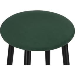 Стул барный «Гангток изумруд», крутящийся, 360×360×640 мм, металл/велюр, цвет черный/зеленый