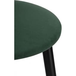 Стул барный «Гангток изумруд», крутящийся, 360×360×640 мм, металл/велюр, цвет черный/зеленый