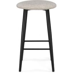 Стул барный «Гангток олива», 380×380×620 мм, металл/рогожка, цвет черный/бежевый