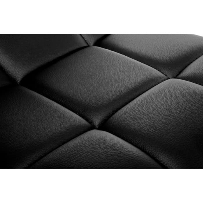 Стул барный Fera, 480×480×630 мм, метал/экокожа, цвет хром/чёрный/белый