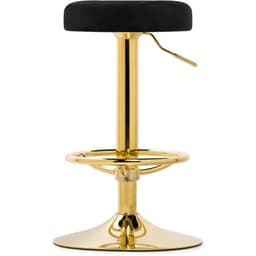 Стул барный Marun металл/велюр, золотой/черный 39x39x63 см