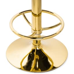 Стул барный Marun металл/велюр, золотой/черный 39x39x63 см