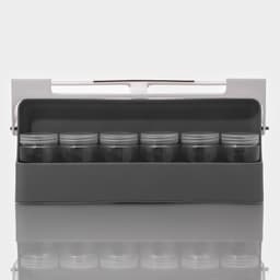 Органайзер подвесной в комплекте с банками, 6 шт. (125 мл), 32×13.5×9.5 см