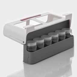 Органайзер подвесной в комплекте с банками, 6 шт. (125 мл), 32×13.5×9.5 см