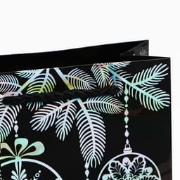 Пакет подарочный новогодний голографический «С Новым годом», S 12×15×5.5 см