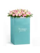 Переноска для цветов с вкладышем для фиксации, «Только для тебя», тиффани, 35×20×20 см