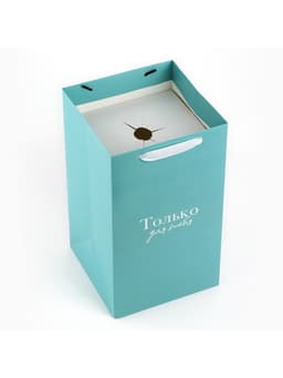 Переноска для цветов с вкладышем для фиксации, «Только для тебя», тиффани, 35×20×20 см