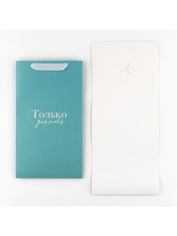 Переноска для цветов с вкладышем для фиксации, «Только для тебя», тиффани, 35×20×20 см