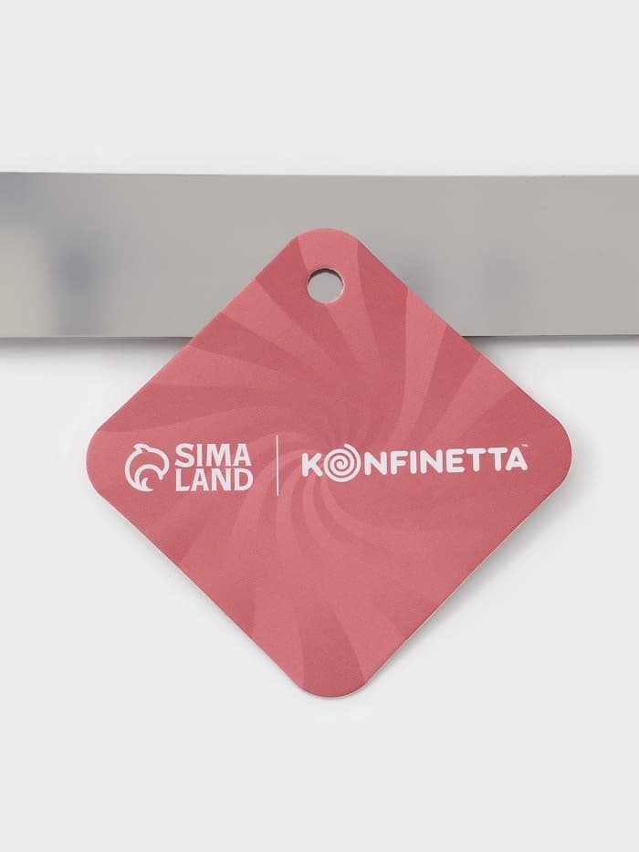 Кондитерская лопатка - палетка, прямая, 42 см, рабочая часть 30 см, нержавеющая сталь, коричневая