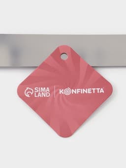 Кондитерская лопатка - палетка, прямая, 42 см, рабочая часть 30 см, нержавеющая сталь, коричневая