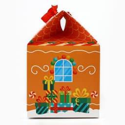 Коробка для сладостей «Пряничный новогодний домик», 10×18×14 см