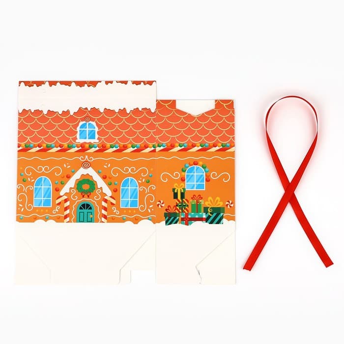 Коробка для сладостей «Пряничный новогодний домик», 10×18×14 см