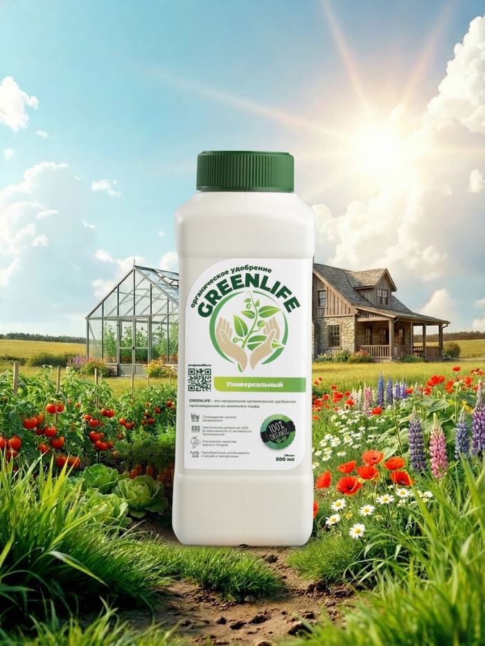 Органическое удобрение универсальное Greenlife, 500 мл