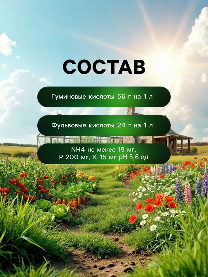 Органическое удобрение универсальное Greenlife, 500 мл