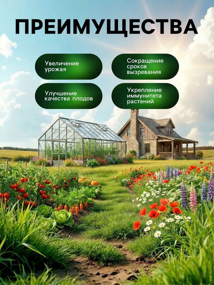 Органическое удобрение Greenlife, гранулированное, универсальное, 800 г