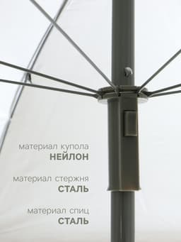 Зонт пляжный maclay, с УФ-защитой, d=160 см, h=170 см